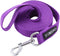 Strong Durable Nylon Dog Training Leash - 1 Inch Wide Traction Rope, 6 ft 10ft 15ft Long, Purple