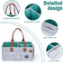3 8 Felt Dog Grooming Bag, Pet Portable Tote Bag with Handle, Dogs Storage Organizer, Compartments Caddy with Pockets