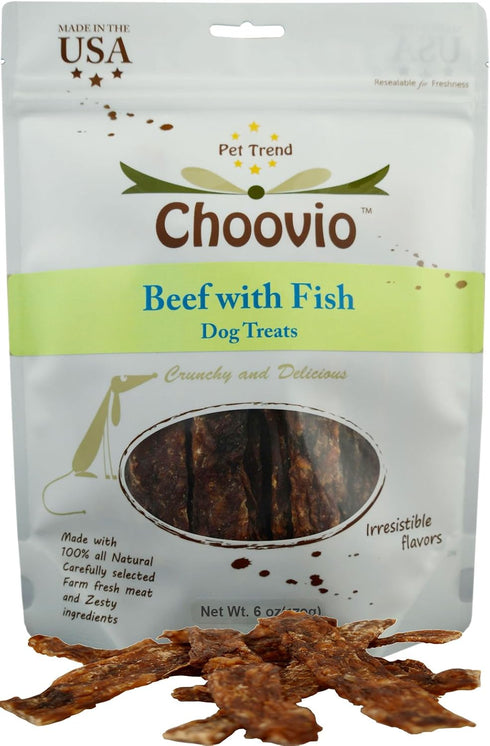 Beef with Fish Dog Treats, Made in USA, (6-Ounce Bag)