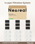 74oz/2.2L (9 Pack) Neareal Official Cat Fountain Replacement Filters & Pre-Filter Sponges for Stainless Steel Pet Water