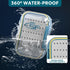 SF Small Waterproof Fly Box, Double Sided Floating Fly Fishing Case Storage for Nymph Wet Dry Flies, Easy Grip Foam