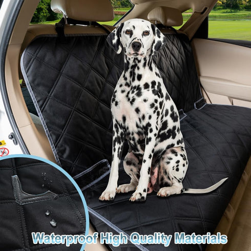 ZQ Bench Car Seat Cover for Dogs, Waterproof Rear Seat Protector Stays Securely in Place for Pets, Dog Backseat Cover
