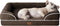 EHEYCIGA Orthopedic Dog Bed for Small Dogs, Waterproof Memory Foam Couch Bed with Sides, Non-Slip Bottom, Washable