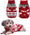 Vehomy Dog Christmas Sweaters Pet Winter Knitwear, Classic Warm Coats Reindeer Snowflake Argyle Sweater for Kitty Puppy