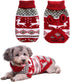 Vehomy Dog Christmas Sweaters Pet Winter Knitwear, Classic Warm Coats Reindeer Snowflake Argyle Sweater for Kitty Puppy