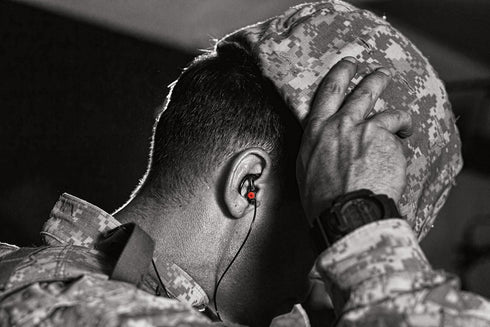 EP4 SureFire Sonic Defenders Plus Filtered Earplugs, Triple flanged Design, Reusable, Black, Medium