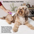 Poodle Pet Slicker Brush for Dogs, Cats, Rabbits - Matted/Loose Fur Grooming for Short/Long Hair