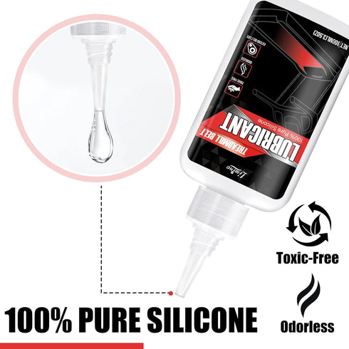 100% 7oz Treadmill Lubricant for Belt - Pure Silicone Treadmill Oil, Fitness Equipment Lubricant, Full Belt Width