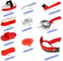 10pcs Set Horse Grooming Kit, Horse Brushes for Grooming Horse Cleaning Tool with Tote Bag, Sweat Scraper, Curry Comb
