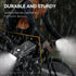 VICTAGEN Front and Rear Bike Lights Set, 8500lm Rechargeable Safety Lights for Night Riding