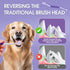 60 1-Pack) Dog Toothbrush Newly Upgraded Dual-Head Design with Wavy BristlesGently Surrounds Teeth for Deep Cleaning