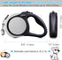 Heavy Duty Retractable Dog Leash - 16ft Strong & Durable Walking Leash for Dogs up to 45/115 lbs, Upgraded Lock System