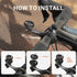 CooSpo Bike Computer Mount, Out Front Cycling Computer Extended Mount, Compatible with Garmin, Wahoo, Bryton, Bike