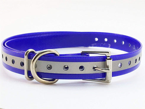 27 ½” X ¾” Replacement Dog Collar Strap Band with Double Buckle Loop for Pet Training Bark, Shock, e-Collars