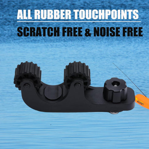 Offset Kayak Paddle Holder, Pack of 2 Track Mount Accessories with Longer Threads Bolts for Fishing