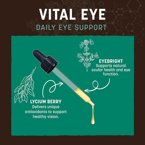 2 oz Earth Animal Apothecary Liquid Supplement - Vital Eye Herbal Remedies for Dogs & Cats - fl