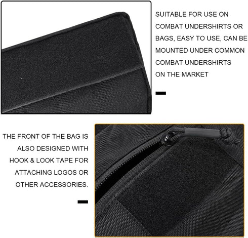 Tactical Dump Drop Pouch Utility Pouch with Hook & Loop for AVS JPC CPC Tactical Vests and Chest Rig