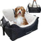 Dog Car Seat for Small Dogs, Fully Detachable & Washable Travel Bed with Storage Pockets, Under 25 lbs