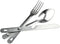 SE 4-in-1 Detachable Stainless Steel Utensil Set, Spoon, Fork, Knife, Bottle Opener with Clear Pouch