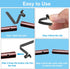 PATIKIL Kayak Paddle Snaps, Tent Pole Clips, Steel V Shaped Single Pin Lock Tube Pole Clip for Camping