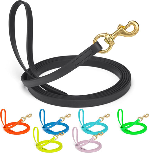 Viper Biothane K9 Working Dog Leash, Waterproof Lead for Tracking Training, 0.62 in Wide by 15 ft Long (Black)