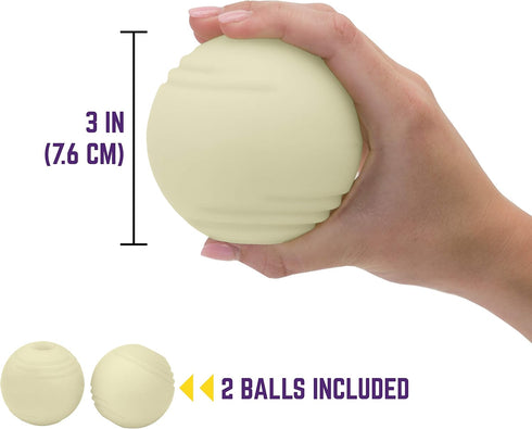 Chew King Glowing Fetch Ball Dog Ball Toys 3 Inch Pack of 2 Fits Ball Launcher