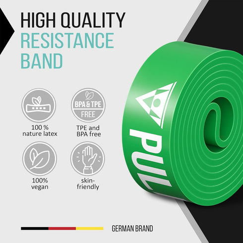 Pull Up Assistance Bands - Heavy Duty Resistance Bands for Pull Up Assist, Includes Exercise Ebook with 35 Exercises