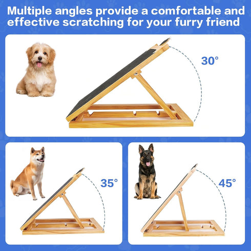 Dog Scratch Board for Nails, Adjustable Nail Filing Board with Mini Handheld Scratch Pad, Dog Nail File Alternative