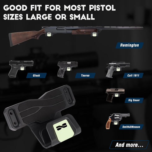 Adoreal Magnetic Gun Holder with Safety Trigger Guard Protection, Gun Mount for Car, Vehicle, Truck, Walls, Desks, Gun
