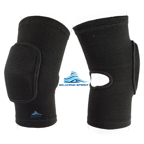 SkatingSpirit Soft Knee Pads Elbow Pads (1 Pair) for Dancing Figure Skating Gymnastics Youth Adult