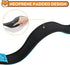Reflective Dog Collar, Adjustable Soft Neoprene Padded Nylon Collars with Buckle for Large Dogs, Sky Blue, L
