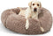 Washable Small Dog Round Bed, Comfy Donut Calming Cuddler Bed for Small Dogs