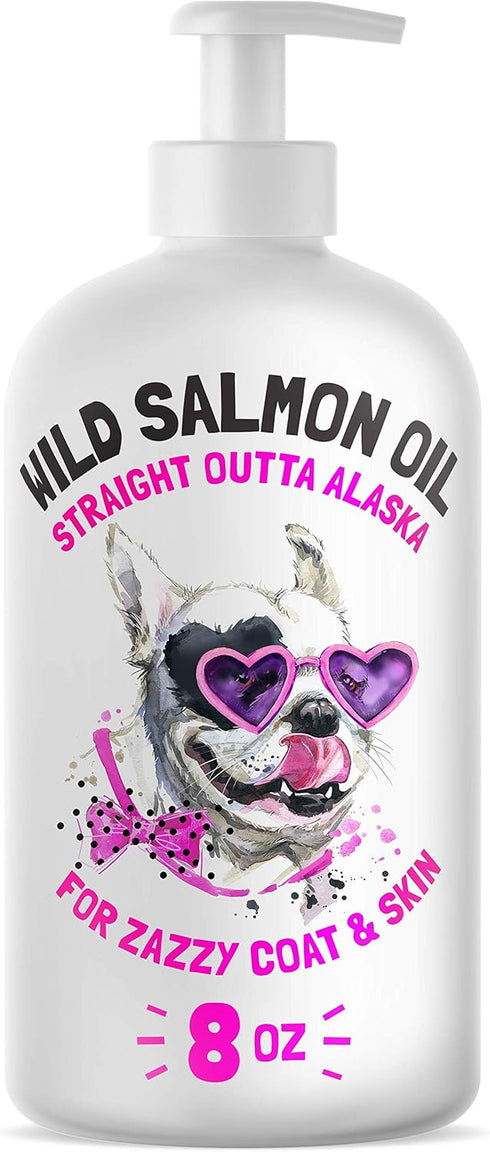 Wild Alaskan Salmon Oil for Dogs & Cats - Pure Fish Omega