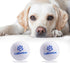 Durable Dog Chew Balls - Indestructible Tennis Balls for Aggressive Chewers - Interactive Bouncy Fetch Toys (2 Balls)