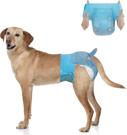 Dono Dog Diapers Female for Large Dogs with Stretchy Waist, Disposable Full