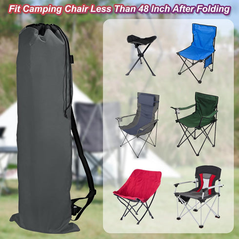 48 Inch 900D PATIKIL Camp Chair Replacement Bag, Foldable Camping Chair Bag Oxford Large Mouth Carry Bag
