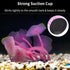 Uniclife Silicone Coral Plant Decorations, Glowing Artificial Ornament for Fish Tank, Yellow Ball Shape