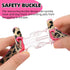 Mile High Life Leopard Dog Harness Collar Leash Set - Adjustable No Pull Halter for Small Breed Dogs (Pink, S)