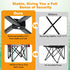 500 LBS, Camping Chair Portable Folding Outdoor Chair Heavy Duty Padded Chairs Lawn Chair with Cup Holder, Storage