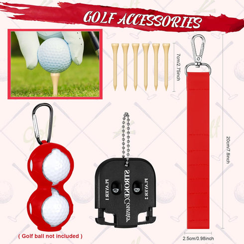 Syhood 21 Pcs Golf Club Cleaning Kit, Accessories with Brush, Towel, Sharpener & Repair Tool for Men or Women