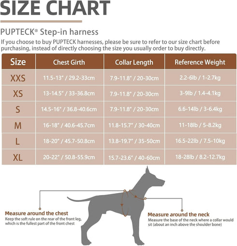 PUPTECK Adjustable Dog Harness Collar and Leash Set Step in No Pull Pet Harness for Small Medium Dogs Puppy and Cats Outdoor Walking Running, Soft Mesh Padded Reflective Vest Harnesses, Blue XS