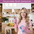 5-in-1 Long Handle Electric Bottle Brush Cleaner and Straw Cleaning Brush with Removable Brush Head, Multi-Function