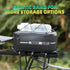 ROCKBROS Bike Rack Bag, Rear Trunk Bag for Travel with Rain Cover & Reflective Stripes, 6L Black