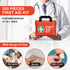 250 Pack,Scissors General Medi First Aid Kit, Piece Small First Aid Kit - Includes Emergency Foil Blanket, Instant Cold