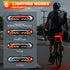 Smart Bike Tail Light with Turn Signals and Brake Light, Bike Alarm with Remote, Waterproof Bike Accessories