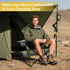 225lbs Backpacking, Folding Camping Chair with Cup Holder & Storage Bag, Capacity, Large Anti-Sink Feet, Breathable PE