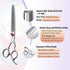Chunkers Dog Grooming Scissors 7.5 in - Professional Thinning Shears for Dogs, Japan 440C, 70% Thinning Rate, 24 Teeth