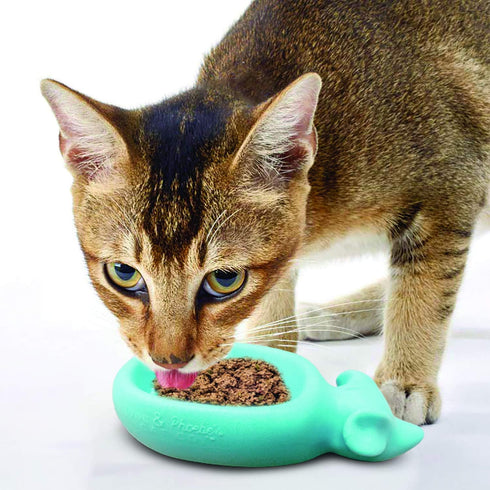 SPOT Doc & Phoebe's Wet Feeder for Cats, Veterinarian Designed Interactive Feeder Toy Mouse