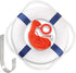 Calvana 20" Foam Life Preserver Ring with 98.4ft Floating Lifesaving Rope, Throwable Flotation