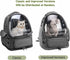 Cat Backpack Carrier, Breathable Large Space Bubble Pet Backpack for Kitty Small Dog up to 12lbs, Transparent &